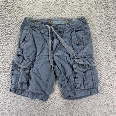 Pantalones Cortos Carga Tailor Vintage Para Hombre Talla 30 Azul Desteñido Utilidad Exterior Algodón Foto 1 de 4