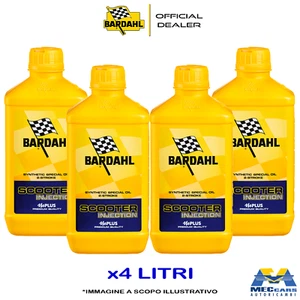 4 LT BARDAHL SCOOTER INJECTION OLIO MOTORE MOTO SCOOTER 2 TEMPI MISCELAZIONE - Foto 1 di 3