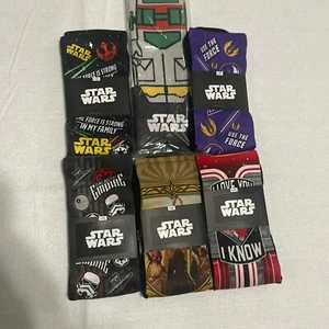 Star War Mens Multicolor Pull On Casual Crew Socks Size L/XL Set Of 6 - Picture 1 of 12