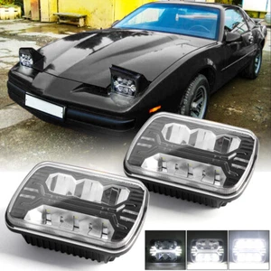 2PCS For Chevrolet Corvette 1984~96 DOT 5x7" 7x6" Inch LED Headlights Projector - Picture 1 of 12
