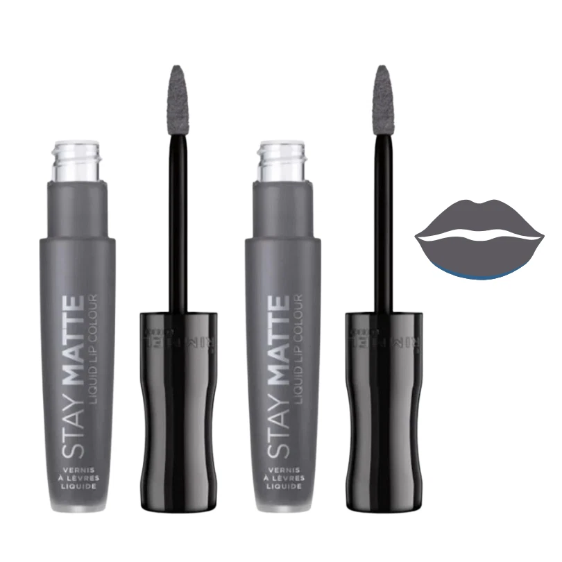2x Rimmel Stay Matte Liquid Lip Colour – Shade: Shadow | Long-Lasting Lip Gloss - Image 1 of 1