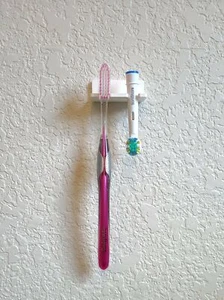 Toothbrush Wall Mounted Holder - Self Adhesive - Picture 1 of 12