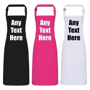 Delantal personalizado para cualquier texto. Cualquier color. Head Chef Cook Hornear Barbacoa Estampado Personalizado - Imagen 1 de 14
