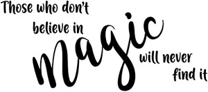Roald Dahl 'Magic' Zitat Vinyl Wandkunst Aufkleber, Aufkleber, Zuhause, Dekor, Bibliothek - Bild 1 von 19