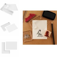 Rubber Stamp Coloring Board Locating Clear Acrylic Pad Stamp Positioner Kit