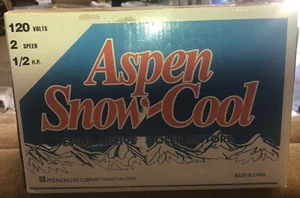 ASPEN SNOW-COOL 120 V, 2 GESCHWINDIGKEITEN, 1/2 PS. Verdunstungskühlermotor, NEU IM KARTON, I-3-3 - Bild 1 von 4