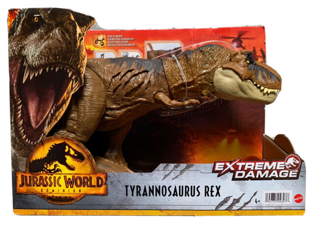 Dinossauro T-Rex Jurassic World Dominion Dano Extremo Mattel HGC19