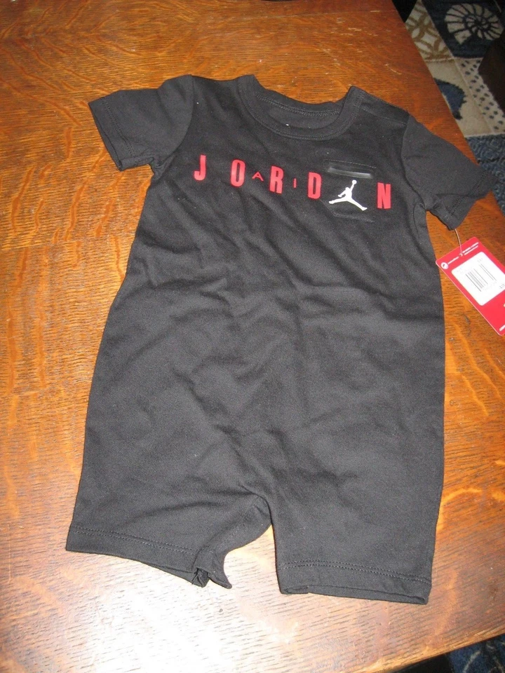 AIR JORDAN Conjunto Infantil Niño o Cuerpo a Presión de Una Pieza T, Nuevo con Etiquetas, Talla 0-24 Meses Foto 1 de 1