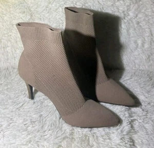 MIA McKinley Sock Bootie Dark Sand Heeled Women's Size 12M NWOT - Picture 1 of 6