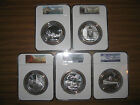 Click now to see the BUY IT NOW Price! 2010 AMERICA THE BEAUTIFUL SET MS69 NGC EARLY RELEASE 5 SILVER 5 OZ COINS