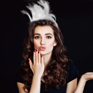 Fascinator Headband Plume Headpiece Cosplay Headband Retro Lady Headdress Party - Picture 1 of 12