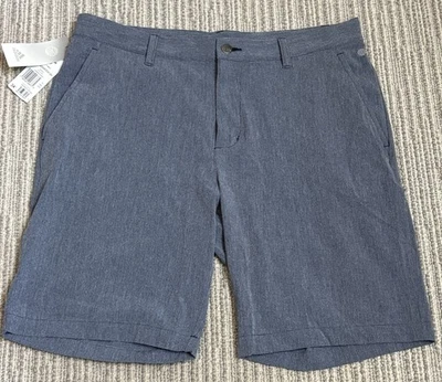 Pantalones Cortos de Golf Adidas Crosshatch Para Hombre Talla 34 - Colegiales Azul Marino/Blanco - HR9052 NUEVOS CON ETIQUETAS Foto 1 de 4
