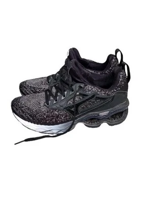 Zapatos para correr para mujer talla 8 Mizuno Wave Creation negros grises excelentes  Foto 1 de 4