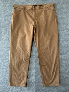 Jeans da viaggio Banana Republic uomo 44X31 marrone sportivo aderente conico pantaloni - Foto 1 di 9