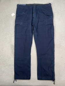 Polo Ralph Lauren Pants Mens 40x32 Blue Slim Surplus Military Cargo Slim NEW - Picture 1 of 16