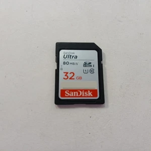 SanDisk Ultra 32GB 80 MB/S Class 10 SD Memory Card - Picture 1 of 5