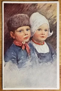 Niederländische Kinder Vintage Postkarte PC um 1909 Österreich - Bild 1 von 1