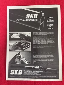 Vintage 1978 SKB Over And Unders Print Ad - Ad Only - Picture 1 of 7