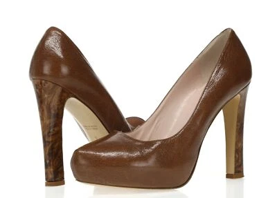 Mujer KATE SPADE Marrón Cuero Puntera Almendra Tacones Talla. 9 B Foto 1 de 4