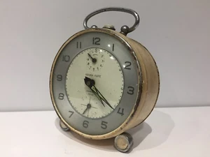 Antique Alarm Clock - Steel - 93 Mm - Not Working - Picture 1 of 4