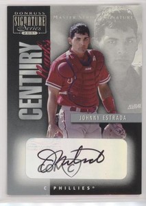 2001 Donruss Signature Series Century Marks Masters Series Johnny Estrada Auto