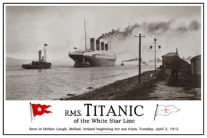 Titanic Sea Trials Poster 12 x 18 - Picture 1 of 3