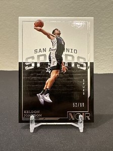 2021-22 Panini Noir KELDON JOHNSON Icon Edition /99 San Antonio Spurs #87