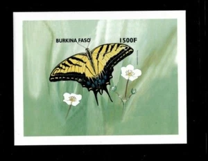 Burkina Faso 1998 - Butterflies - Scott #1111 - IMPERF Souvenir Sheet - MNH - Picture 1 of 1