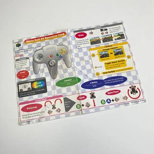 Mario Kart 64 Nintendo 64 N64 Operation Card ONLY Complete Your Game! - Picture 1 of 4