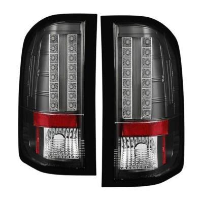 Spyder 07-13 Chevy Silverado 1500 LED Black Tail lights Set 5001771 - Image 1 of 4