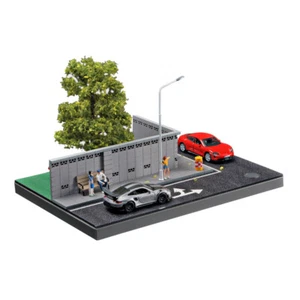 Diorama 1:64 Car Parking Lot Model LED Lighting City Street Scene Display Models - Picture 1 of 25