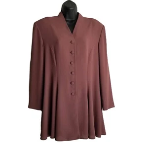 DW3 David Warren Skirt Suit Set Size 14 Vintage Old Money Hollywood Glam - Picture 1 of 13