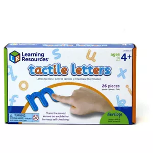 LEARNING RESOURCES TACTILE LETTER SET KIDS CHILDREN EDUCATIONAL PLAY SET AGE 4+ - Picture 1 of 5