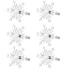 Christmas Snowflake Napkin Rings Holder (6pcs) for Xmas Dinner Parties