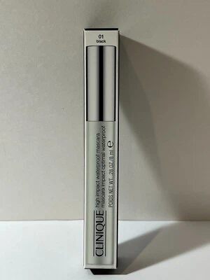 CLINIQUE HIGH IMPACT WATERPROOF MASCARA (01 BLACK) 0.28 OZ NEW IN BOX - Image 1 of 2