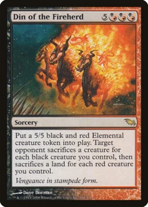 MTG Din of the Fireherd  - Shadowmoor #184 - Picture 1 of 1