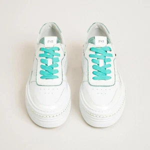 50% SALE SNEAKERS SCHWARZ GÄRTEN DAMEN LEDER FARBE WEISS ART. 010861 - Bild 1 von 2