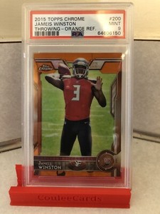 2015 TOPPS Chrome Jameis Winston Orange Refractor  Rookie Card