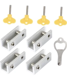 6 Anti-Theft Wind Lock Security Latches Sliding Sash Stopper Child Safety Durabl - Picture 1 of 3
