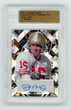 1/1 SNAKE Joe Montana 2022 Leaf Metal Autograph Pre-Production Proof Auto Card