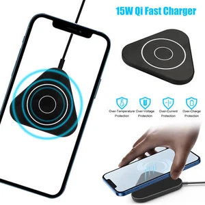 Magnetic Wireless Charger Pad 15W Fast Charging for iPhone 12/Pro/ Mini/ Pro Max - Picture 1 of 9