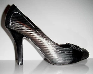 185 $ neu Isola Ricci II Silber Leder wunderschöner Pumps Schuhgröße 10M - Bild 1 von 1