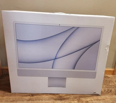 iMac All In One Computer 24-in Silver Retina 4.5K Display  M1 Chip - Sealed Box - Image 1 of 4
