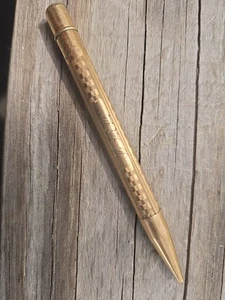 Conklin oro laminado PAT. Lápiz mecánico 7-6-20 hecho en EE. UU. vintage, monograma - Imagen 1 de 4