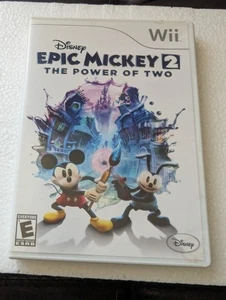Disney Epic Mickey 2: The Power of Two (Nintendo Wii, 2012) CIB MANUAL Included - Picture 1 of 3