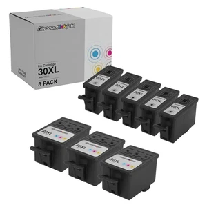 8pk #10 Ink Cartridges for Kodak Black & Color Set Esp 3250 5210 5250 7250 9250 - Picture 1 of 6