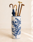 Victorian Bird Design Classic Umbrella / Walking Stick Holder Ceramic 18" Round 
