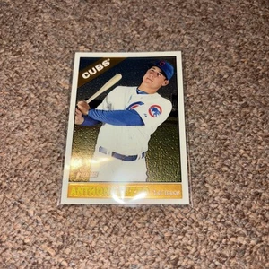 2015 Topps Heritage Chrome #THC-110 Anthony Rizzo Chrome Parallel SP #100/999 - Foto 1 di 3