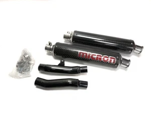 Triumph Trident 750 900 91 92 94 94 95 96 97 98 exhaust slip on carbon MICRON - Picture 1 of 3