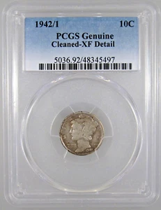 Mercury Dime 1942/1 detalles con certificación PCGS - Imagen 1 de 4